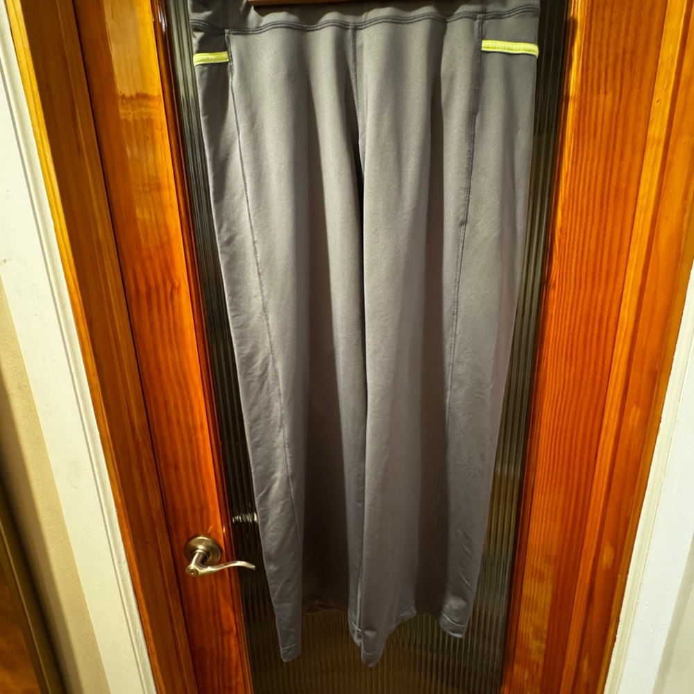 Lululemon Athletica Gray Joggers with Yellow Accents